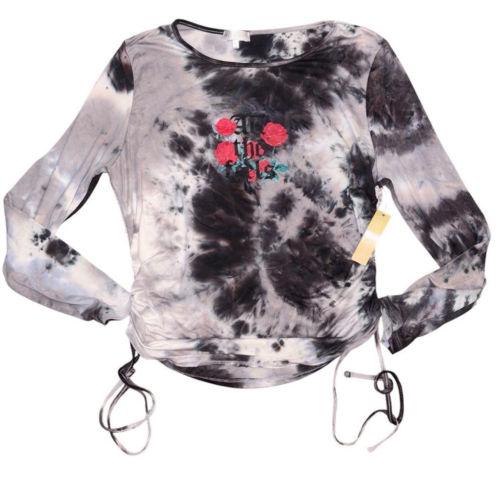 Riley + James tye dye rose 'all the feels'  long sleeve top XL new with tag